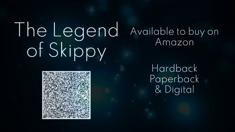 Scan the QR Code to find The Legend of Skippy book on Amazon